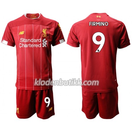 Liverpool FIRMINO 9 Barn Hjemmedraktsett 2019-2020 Kortermet (+ Korte bukser)
